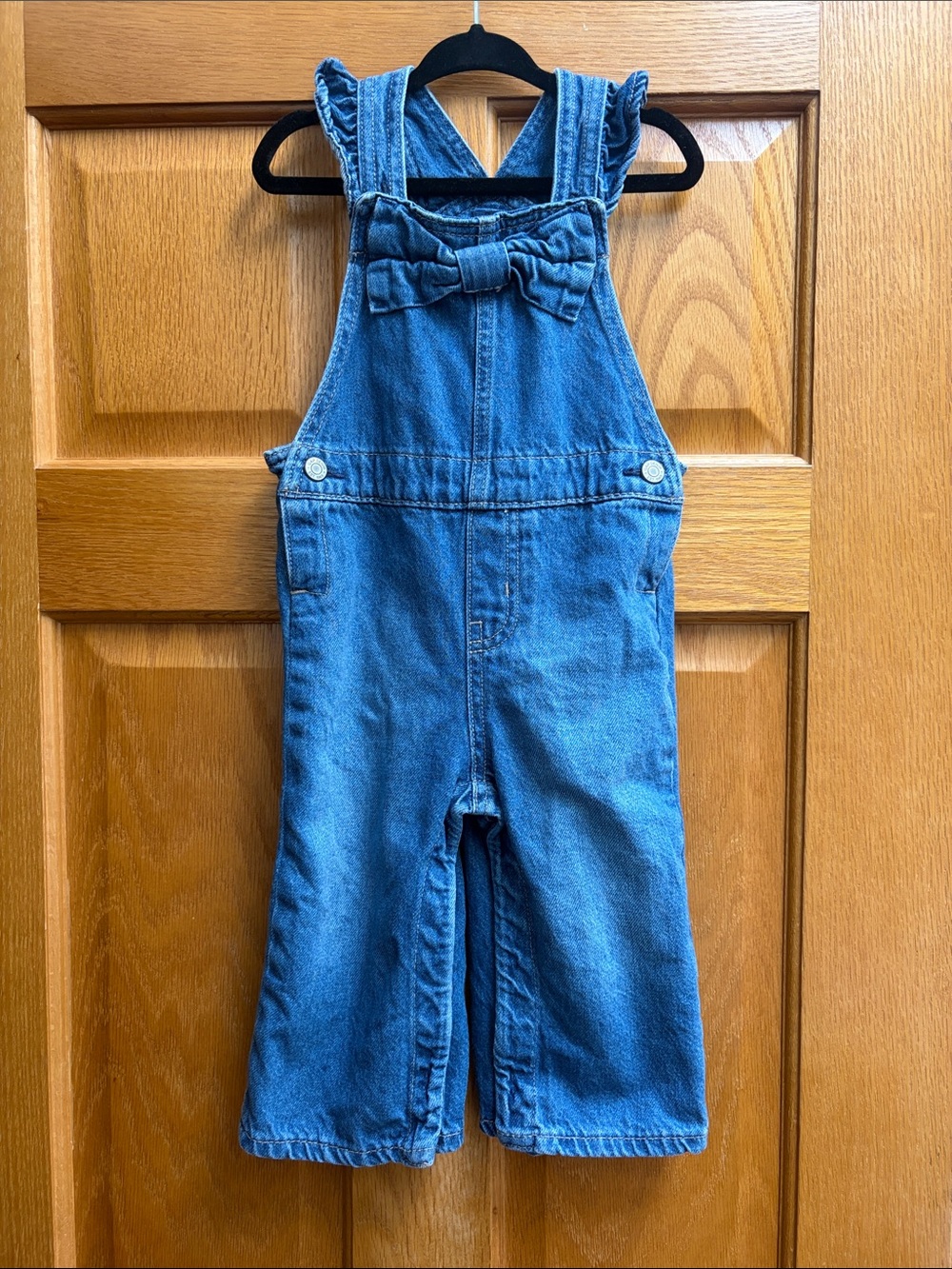 GAPbaby 18-24 Month Denim Bow Overalls